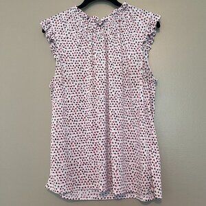 Adrianna Papell Sleveless Blouse, Large